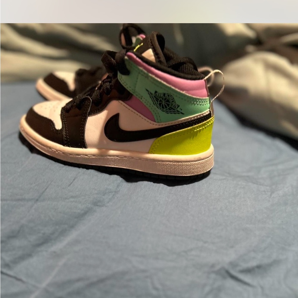 Kids Multicolor High-Top Sneakers